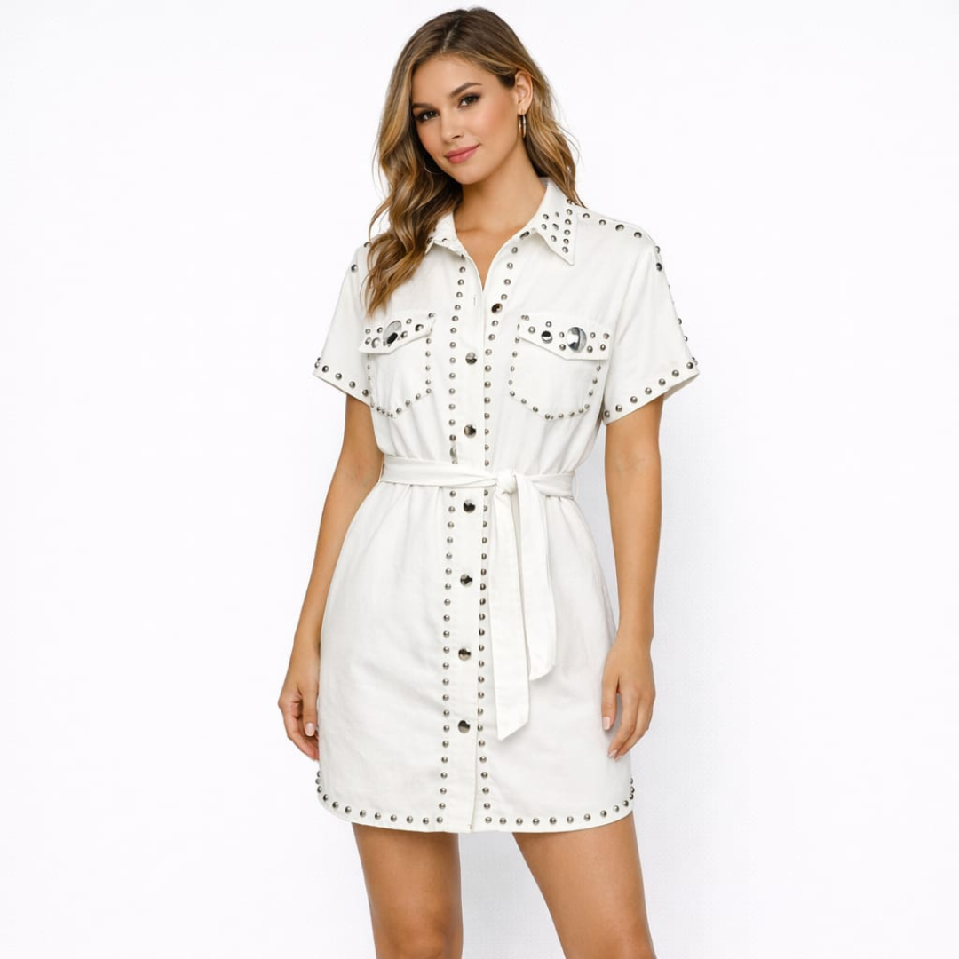 Vestido Camisero Tachuelas