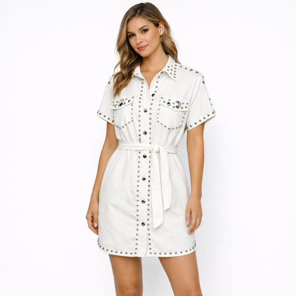 Vestido Camisero Tachuelas