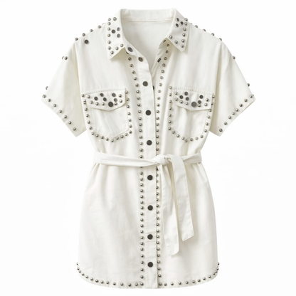 Vestido Camisero Tachuelas