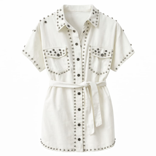 Vestido Camisero Tachuelas