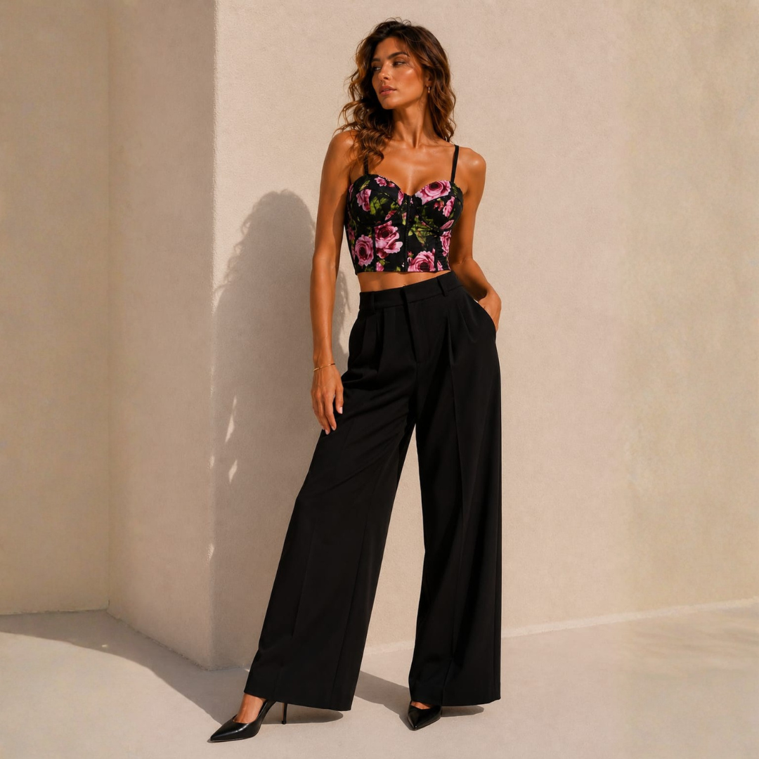 Corsé Rose Noir
