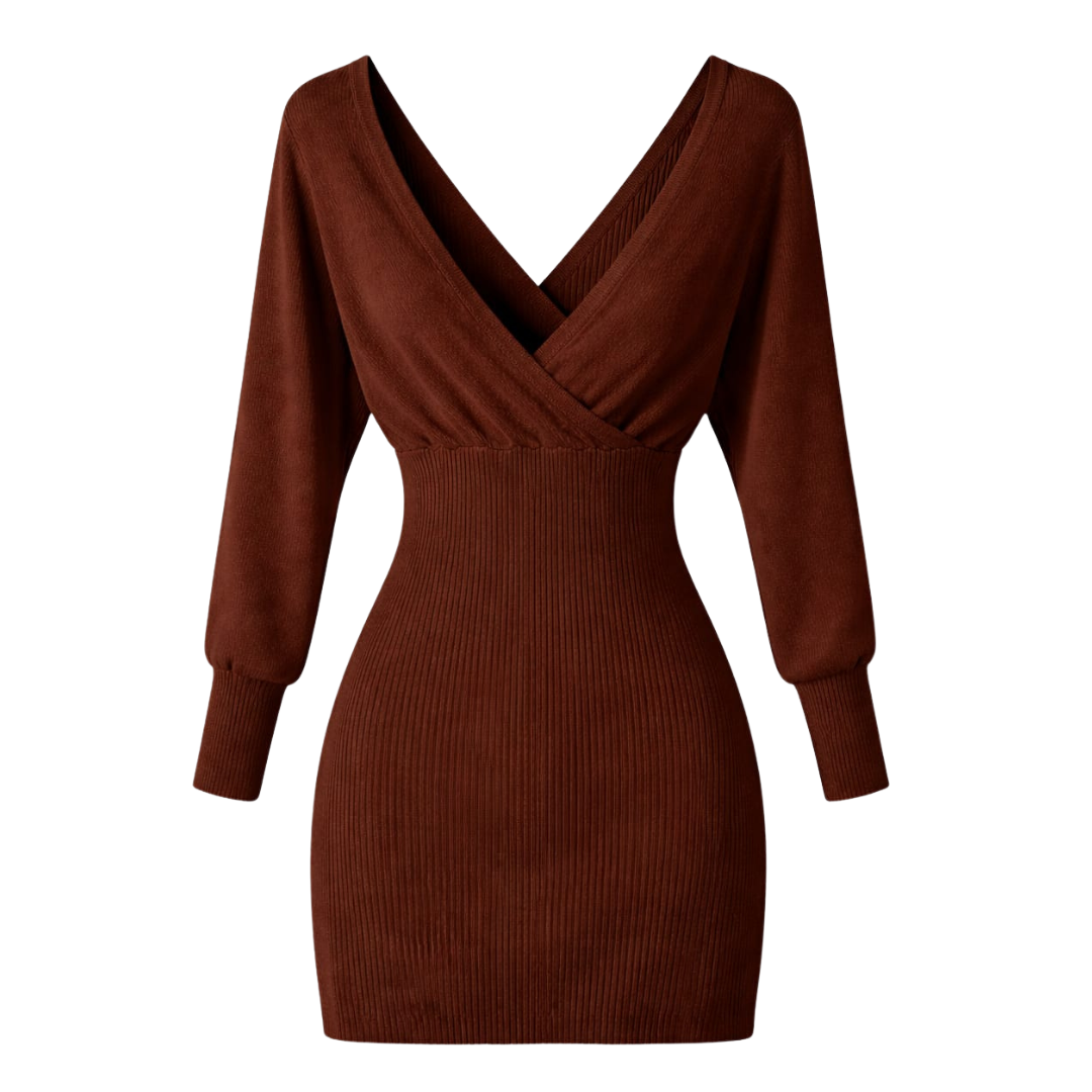 Vestido Escote Cruzado