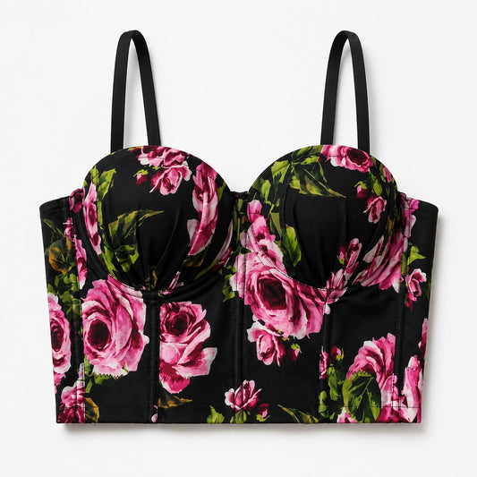 Corsé Rose Noir