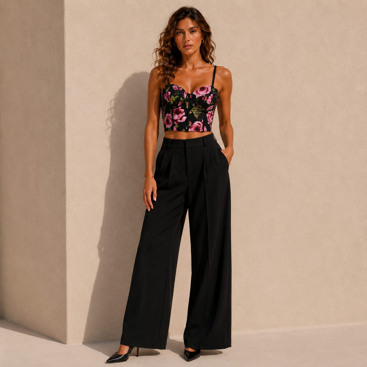 Corsé Rose Noir