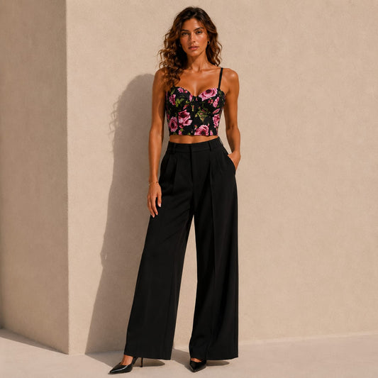 Corsé Rose Noir
