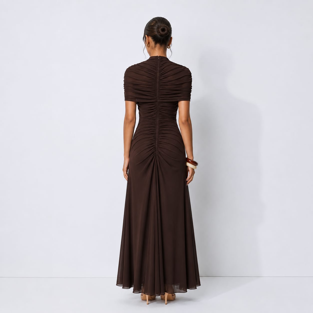 Vestido Nocturne Marrón Chocolate