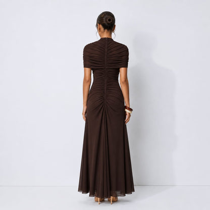 Vestido Nocturne Marrón Chocolate