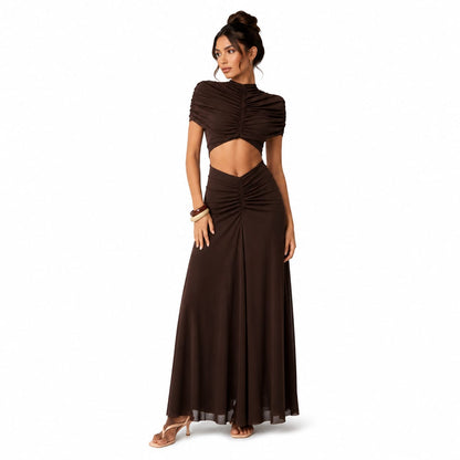Vestido Nocturne Marrón Chocolate